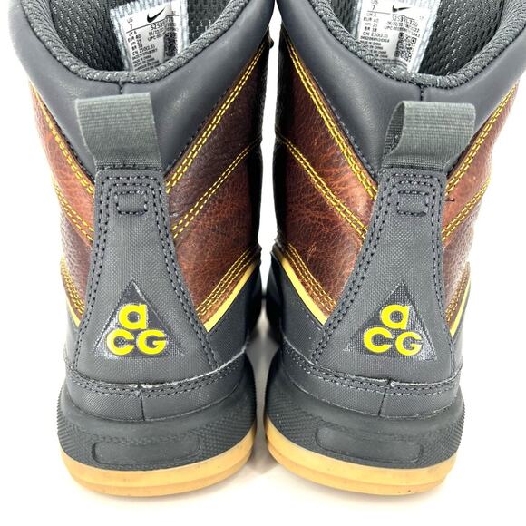 Nike Men’s ACG Woodside II Dark Gold Leaf Boots 525393-770 Sz 7 Waterproof - Picture 3 of 9